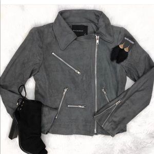 Gray suede jacket